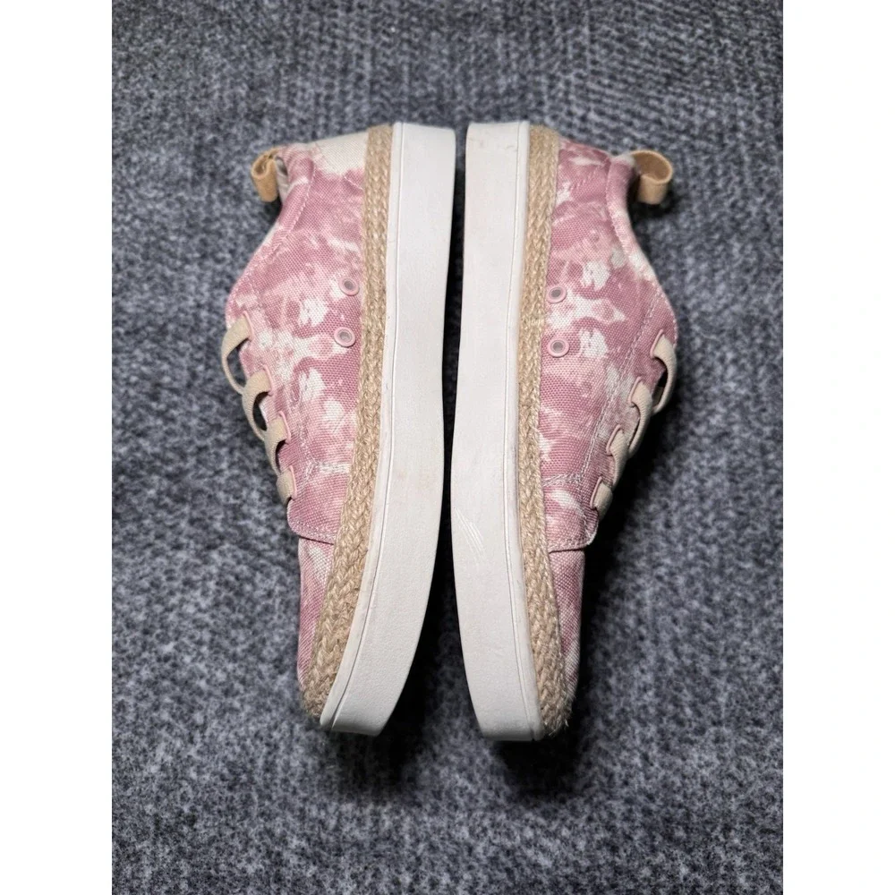 Spenco Women's 11 D WIDE Tie Dye Blush Orthotic Lace Slip-On‎ Sneaker Malibu 21